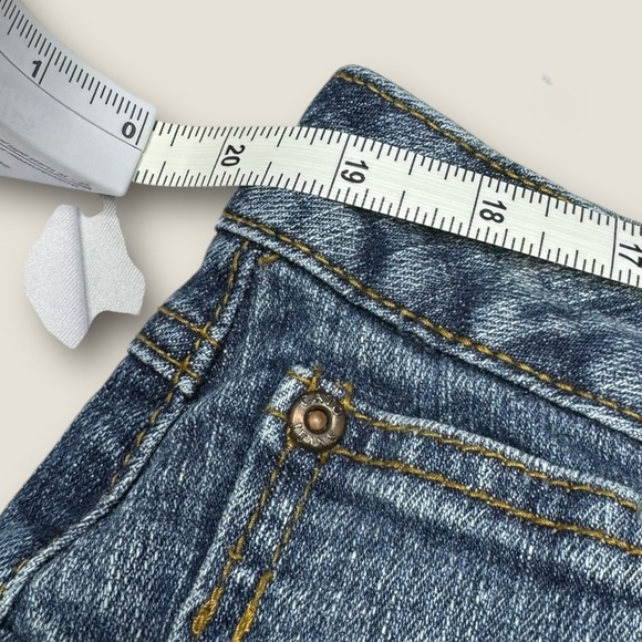 Cato Women's Cropped Distressed Jeans - Blue Size 20W - Picture 4 of 7